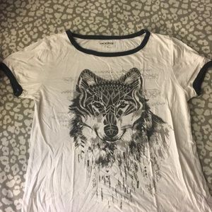 Wolf print T-shirt